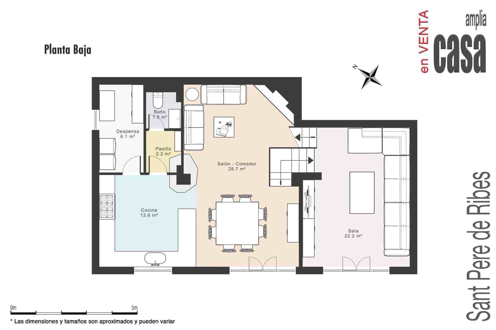 7 chambre Villa/Maison à vendre à Sant Pere de Ribes avec piscine garage - 679 000 € (Ref: 9650706)