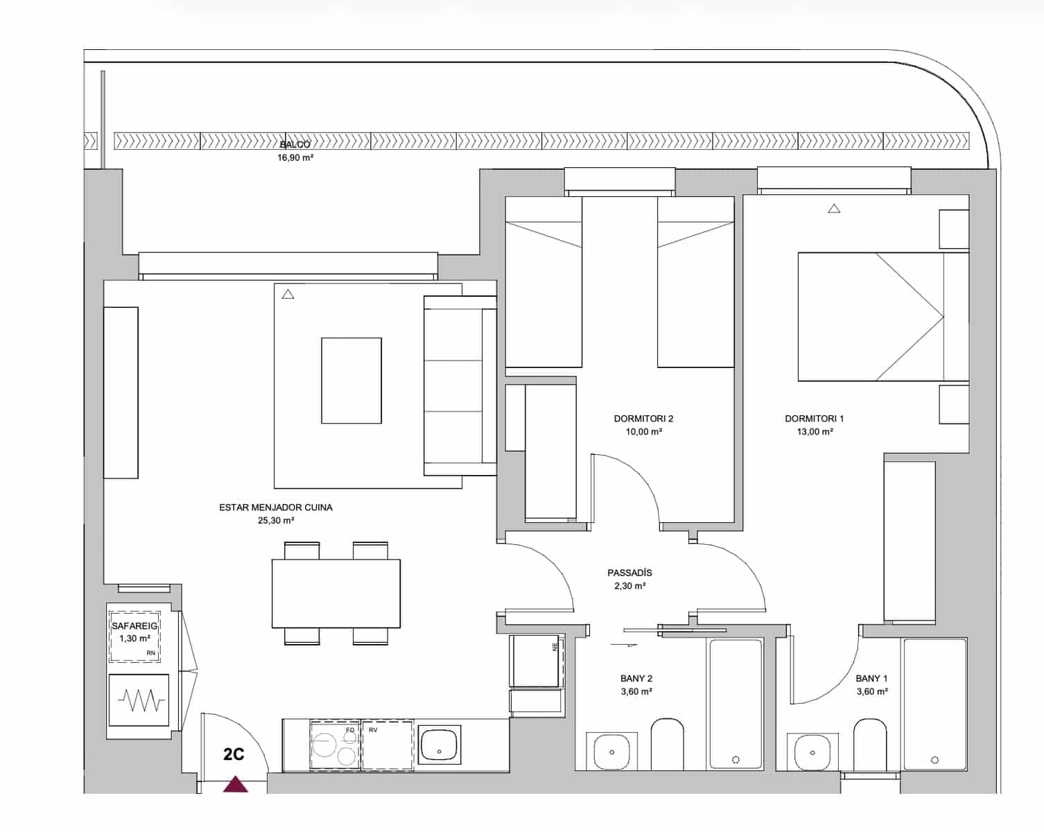 2 bedroom Apartment for rent in Sant Pere de Ribes with pool garage - € 1,700 (Ref: 9833035)