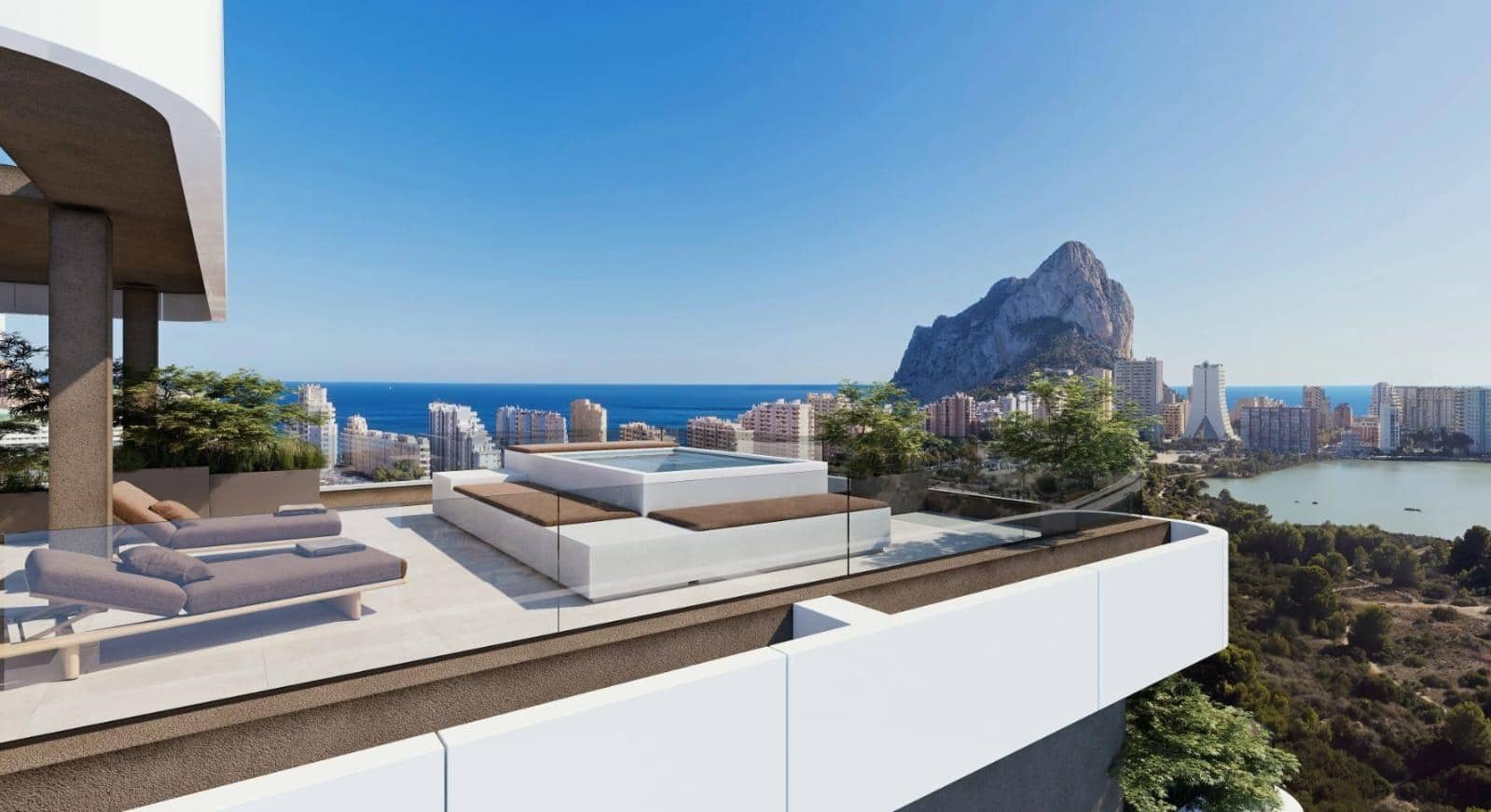 3 soveværelse Penthouse til salg i Calpe / Calp med swimmingpool garage - € 1.672.000 (Ref: 9103510)