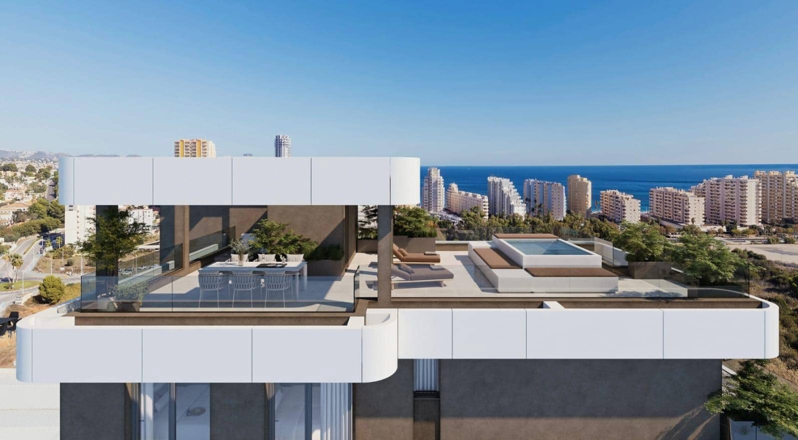3 soveværelse Penthouse til salg i Calpe / Calp med swimmingpool garage - € 1.672.000 (Ref: 9103510)