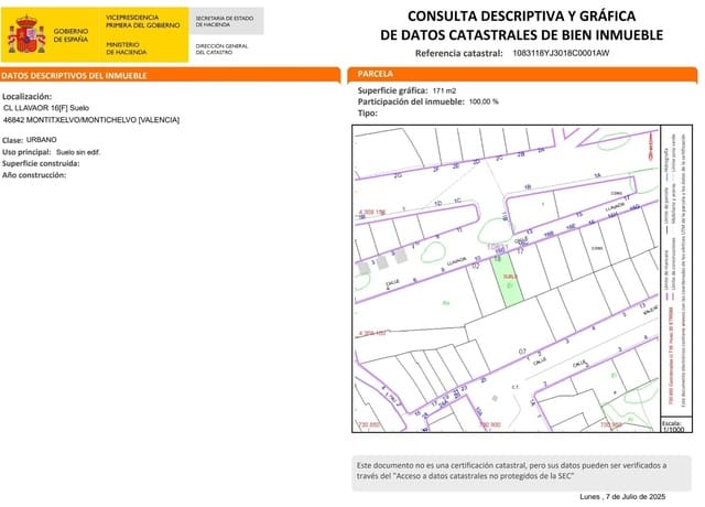 Byggegrund til salg i Montichelvo - € 35.000 (Ref: 9114211)