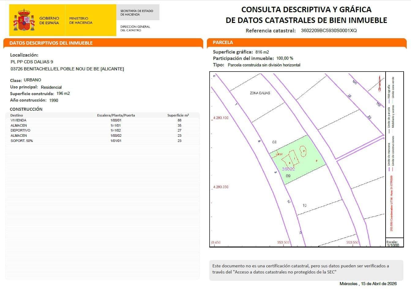 3 sypialnia Willa na sprzedaż w Cumbre del Sol z basenem - 2 800 000 € (Ref: 9228589)