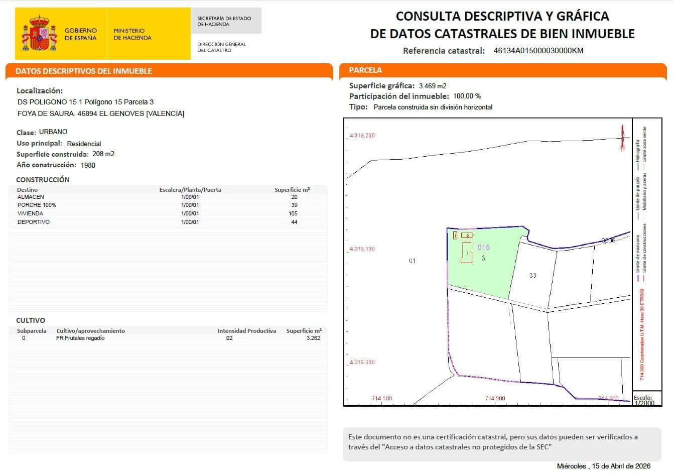 4 soverom Villa til salgs i Xativa med svømmebasseng garasje - € 309 000 (Ref: 9419852)