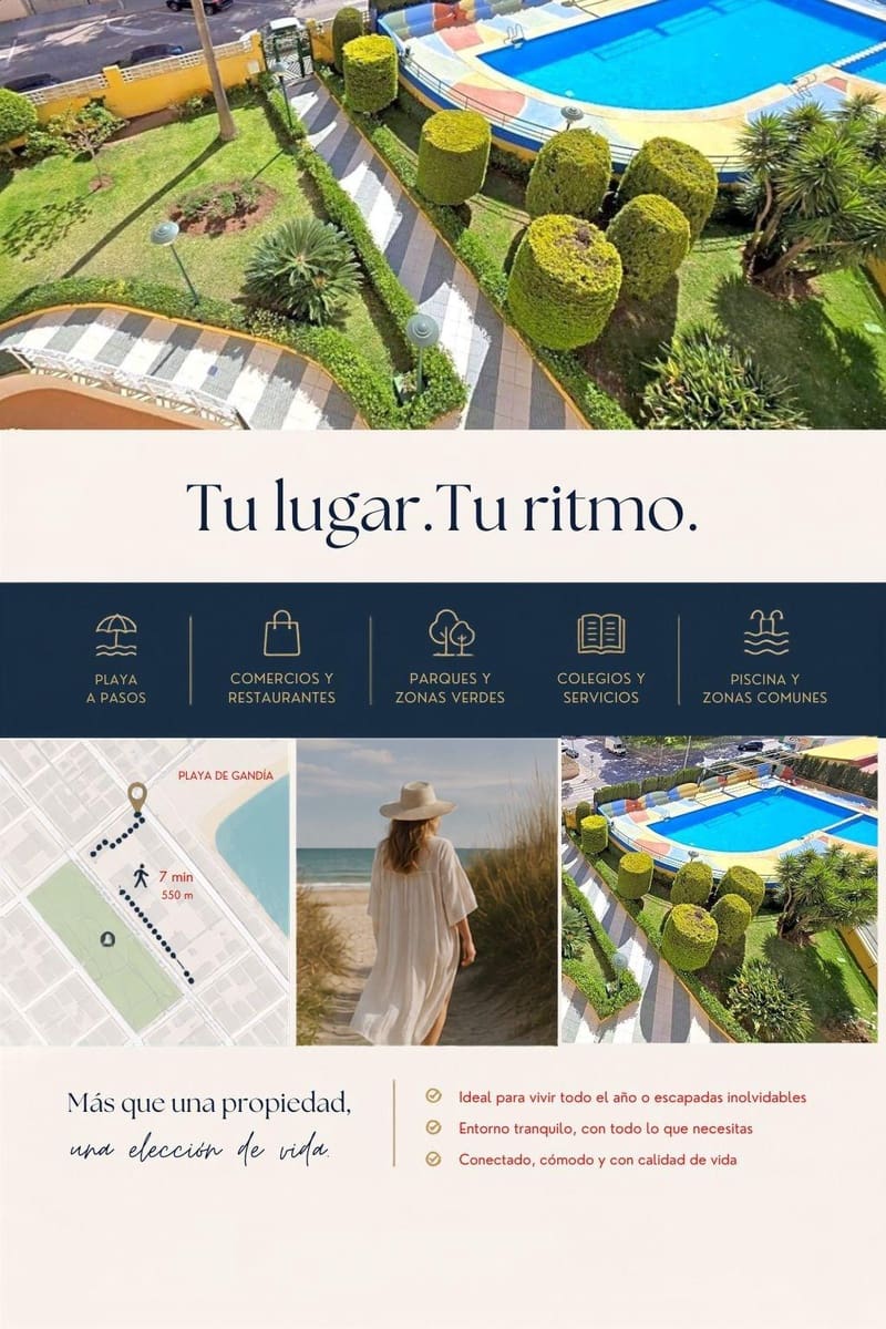 3 soverom Leilighet til salgs i Gandia med svømmebasseng garasje - € 300 000 (Ref: 9904015)
