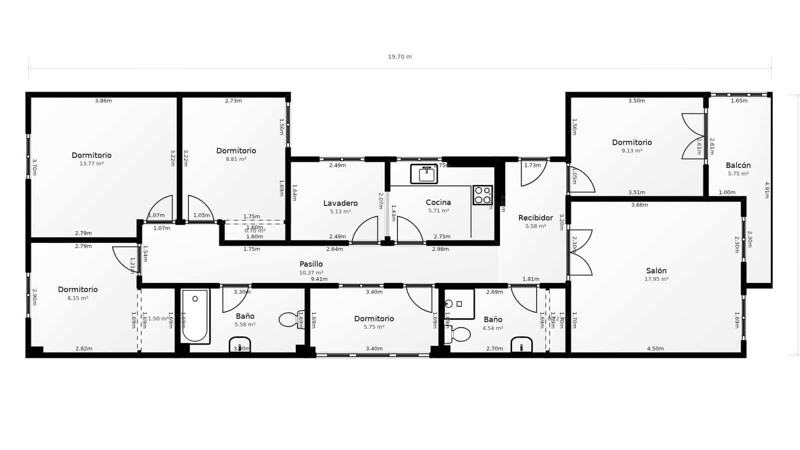 4 bedroom Flat for sale in Oliva - € 134,000 (Ref: 9929449)