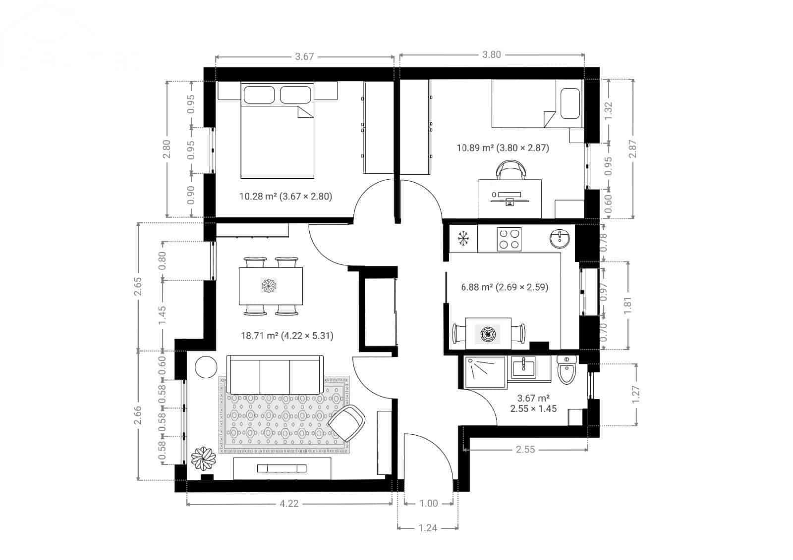 2 sypialnia Mieszkanie na sprzedaż w Santander - 228 000 € (Ref: 9981248)