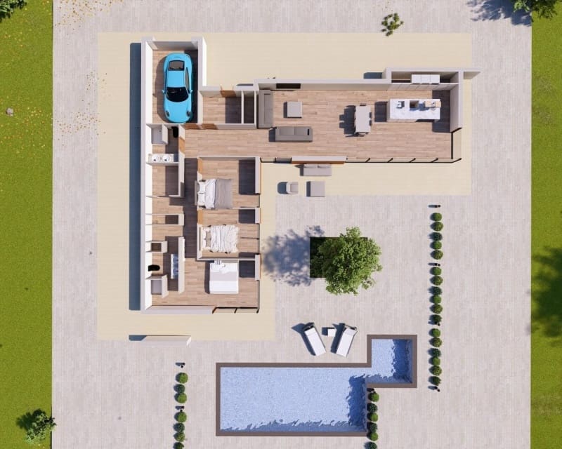 3 bedroom Villa for sale in Pinoso with pool garage - € 552,567 (Ref: 10019871)