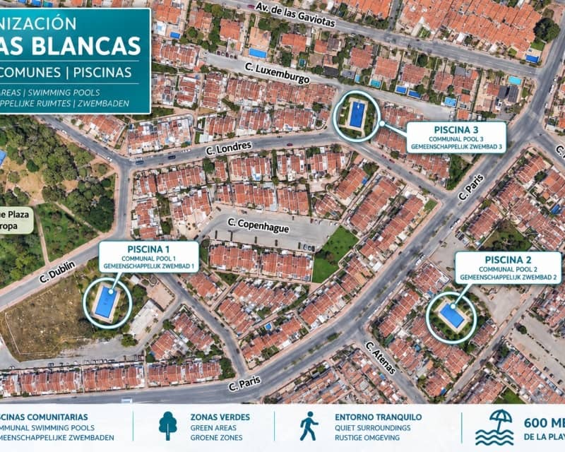 2 soveværelse Byhus til salg i Torrevieja med swimmingpool garage - € 210.000 (Ref: 10167009)