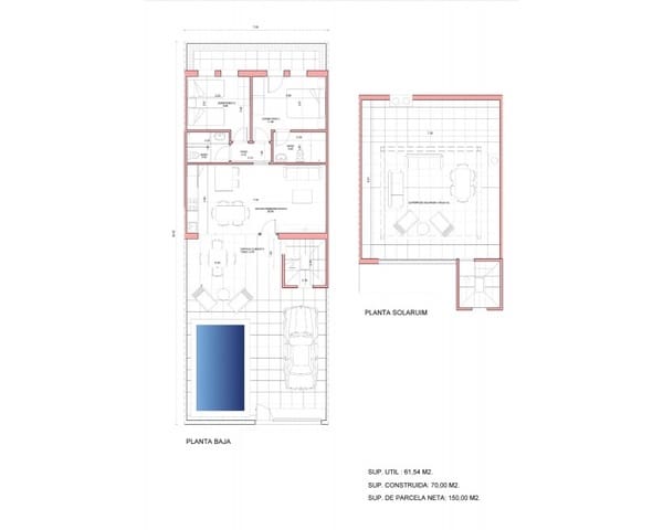2 soveværelse Byhus til salg i La Pinilla, Fuente Alamo de Murcia med swimmingpool - € 212.750 (Ref: 10167034)