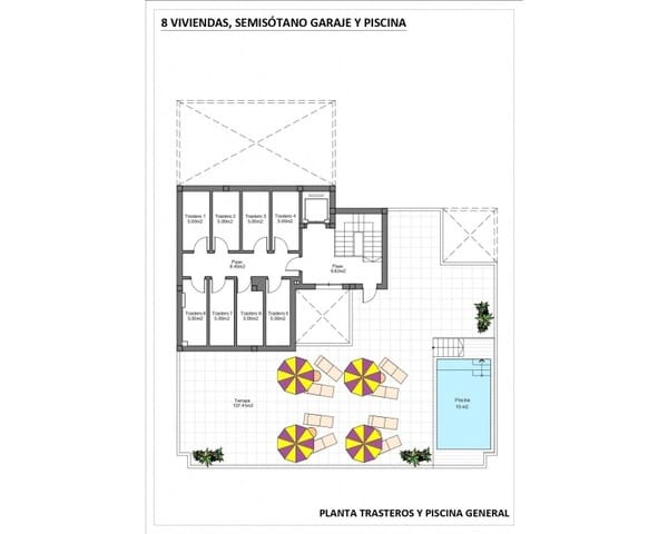 2 quarto Apartamento para venda em Lo Pagan, San Pedro del Pinatar com piscina garagem - 282 400 € (Ref: 10167363)
