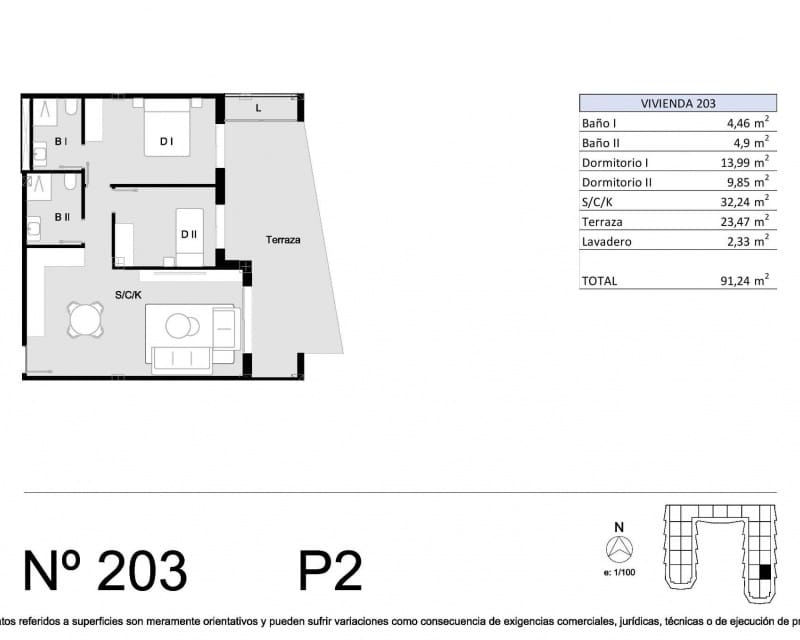 2 slaapkamer Appartement te koop in San Miguel de Salinas met zwembad garage - € 194.900 (Ref: 10167383)