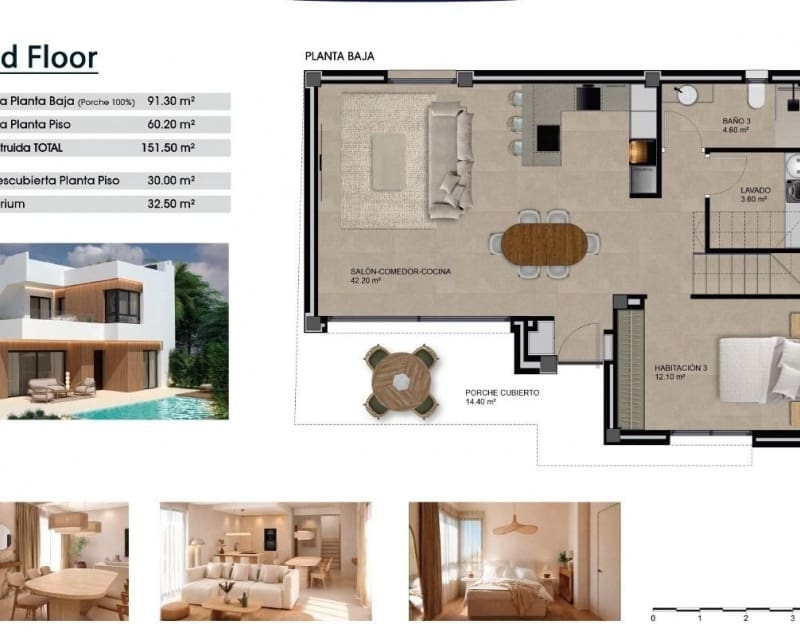 3 bedroom Villa for sale in San Miguel de Salinas with pool garage - € 570,000 (Ref: 10167406)