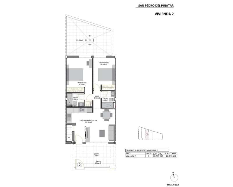 2 quarto Apartamento para venda em Los Cuarteros com piscina - 299 950 € (Ref: 8766223)