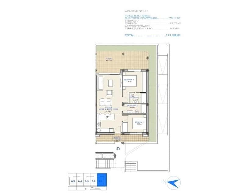 2 slaapkamer Appartement te koop in Los Alcazares met zwembad - € 275.000 (Ref: 9235701)