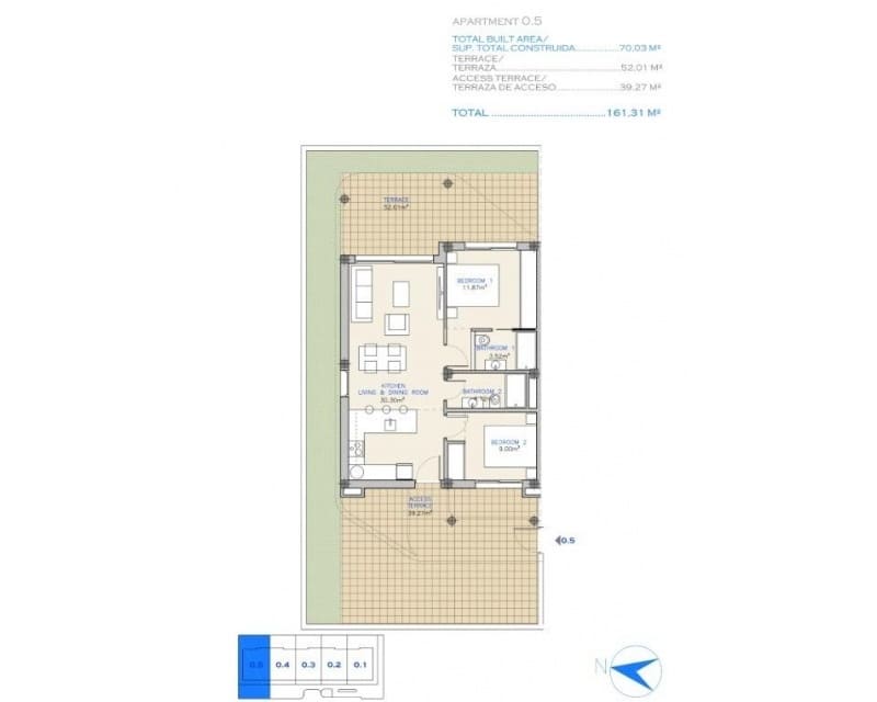 2 slaapkamer Appartement te koop in Los Alcazares met zwembad - € 275.000 (Ref: 9235701)