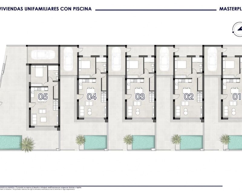 3 Zimmer Villa zu verkaufen in San Pedro del Pinatar mit Pool - 380.000 € (Ref: 9262305)