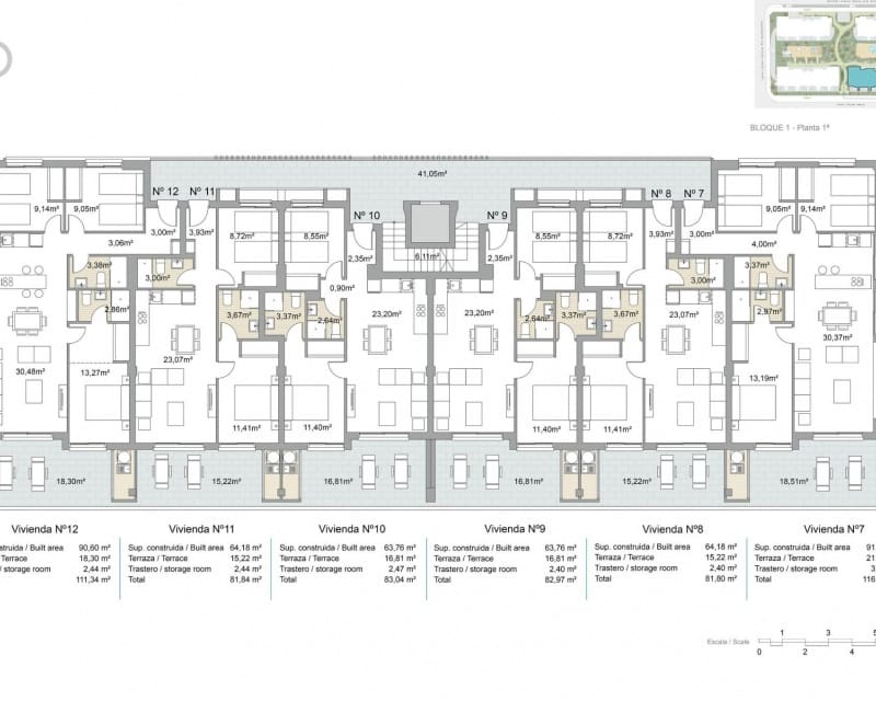 2 Zimmer Apartment zu verkaufen in Pilar de la Horadada mit Pool - 249.000 € (Ref: 9272171)