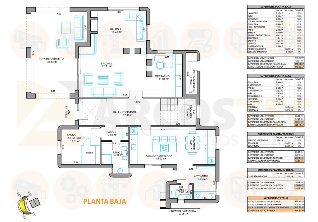 5 chambre Villa/Maison à vendre à Dehesa de Campoamor avec piscine - 1 100 000 € (Ref: 9440343)