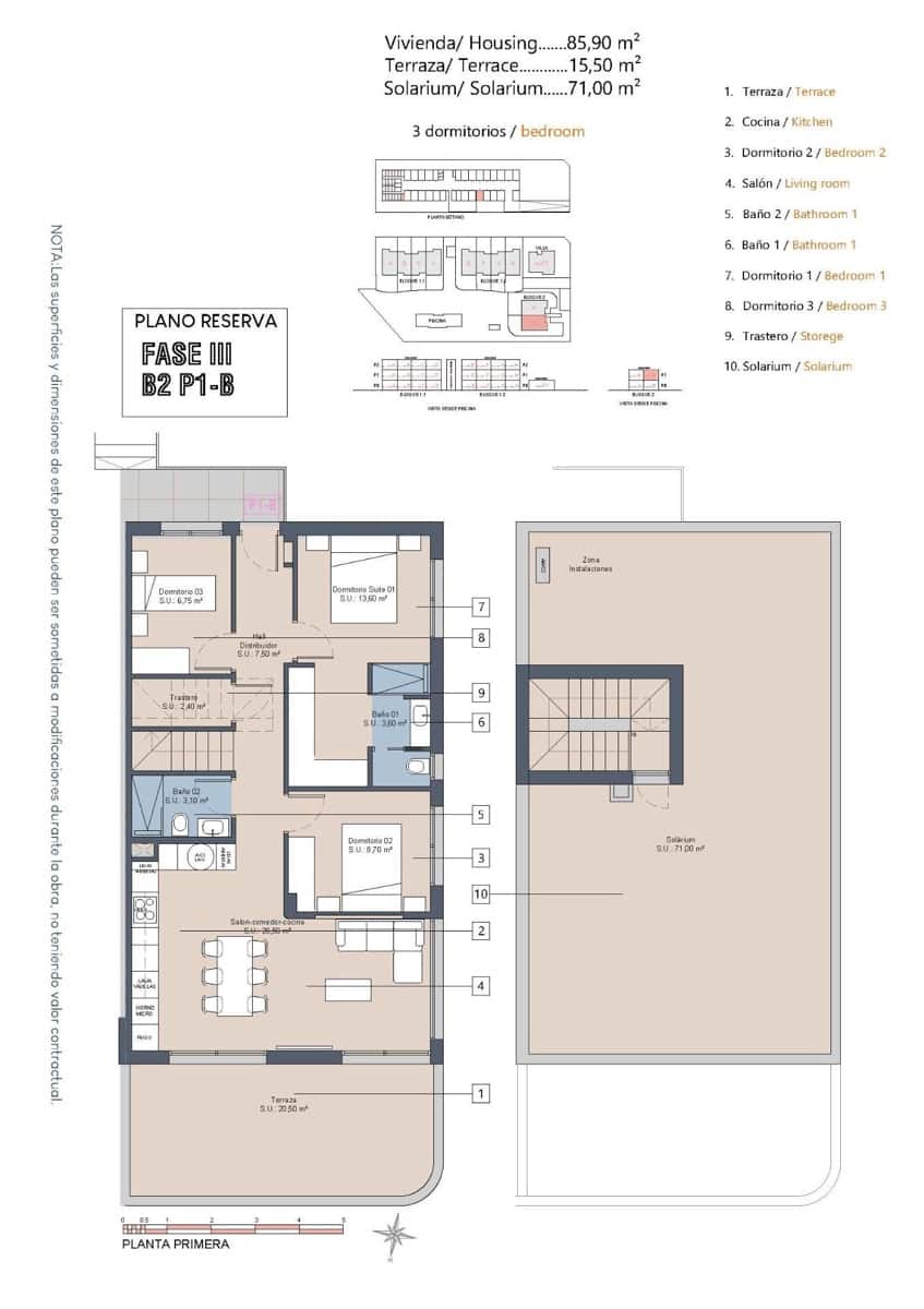 3 soveværelse Bungalow til salg i Los Alcazares med swimmingpool - € 399.900 (Ref: 9527149)