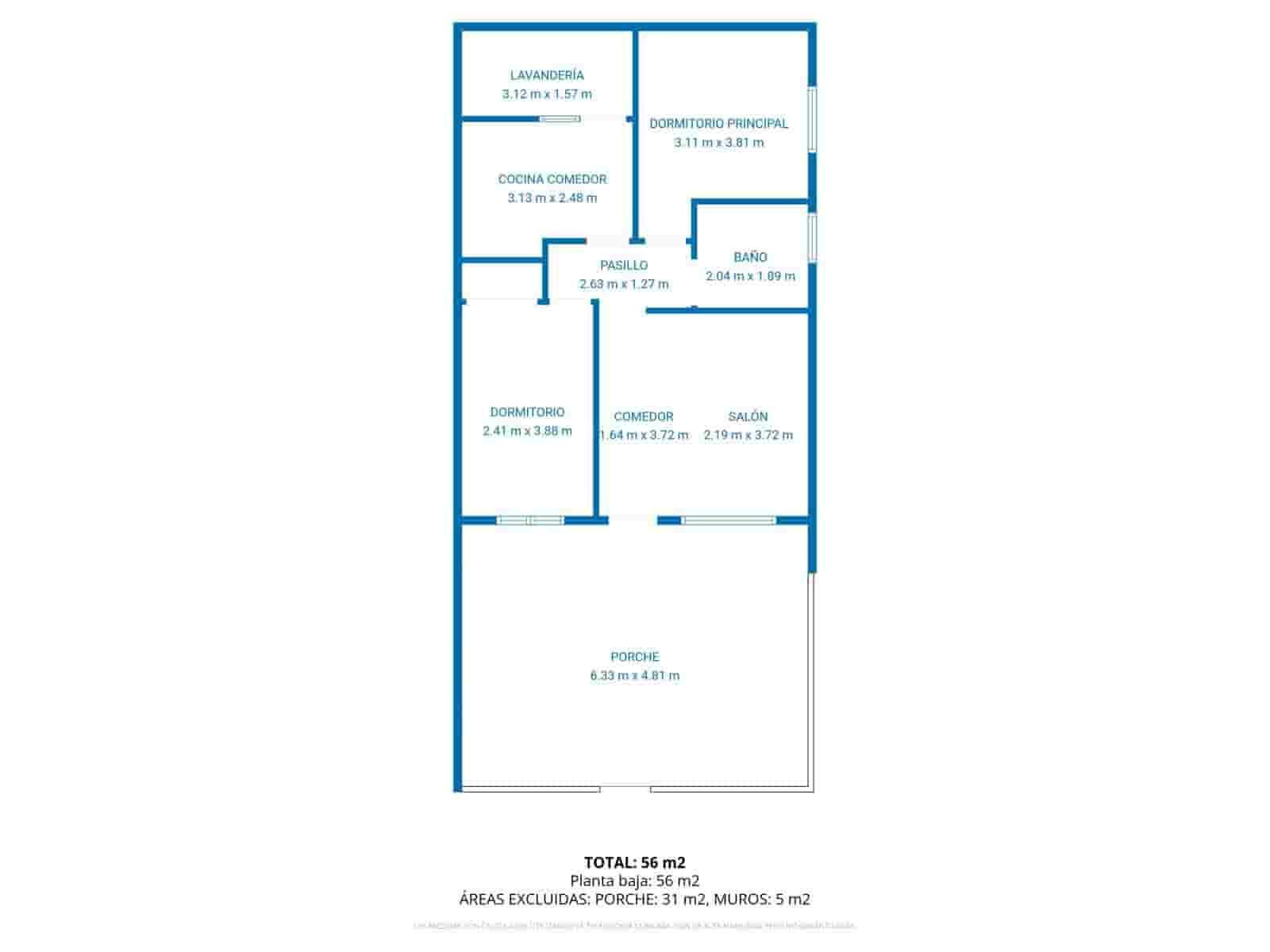2 quarto Bungalow para venda em La Torreta - 129 999 € (Ref: 9552025)