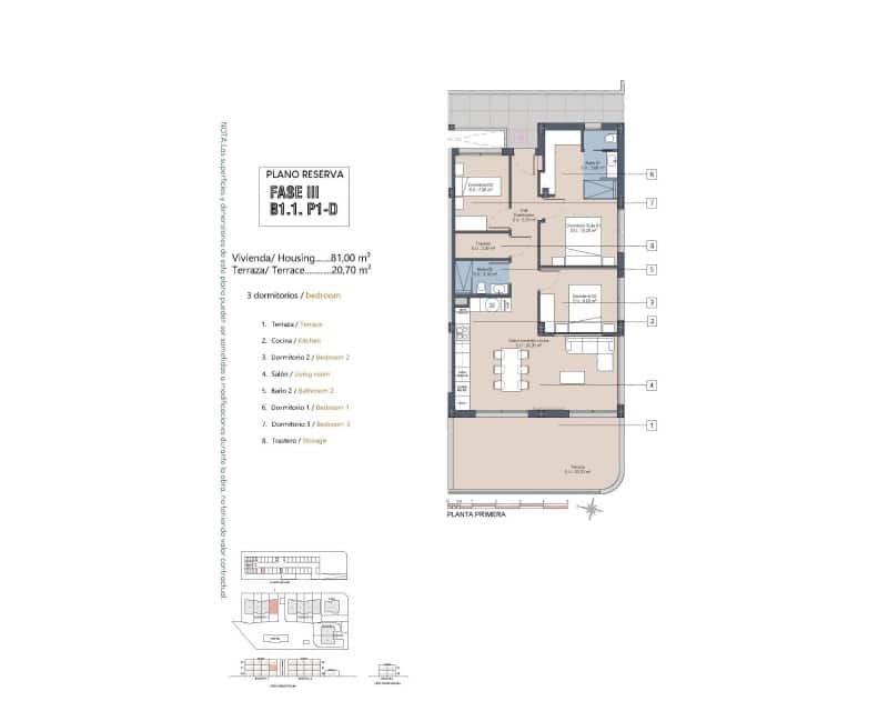 3 slaapkamer Appartement te koop in Los Alcazares met zwembad - € 319.900 (Ref: 9568186)