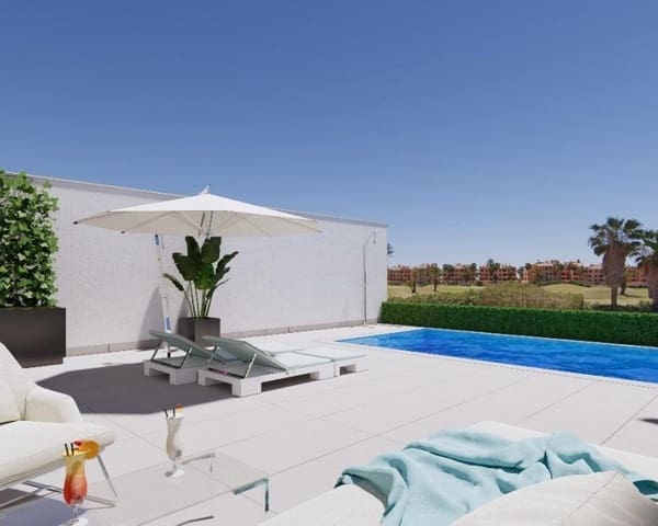 3 chambre Maison de Ville à vendre à Las Lomas de Rame - Bahía Bella, Los Alcázares avec piscine - 350 000 € (Ref: 9585914)