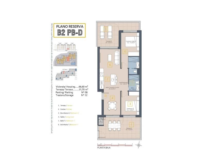 2 chambre Appartement à vendre à Los Alcazares avec piscine - 269 900 € (Ref: 9590800)