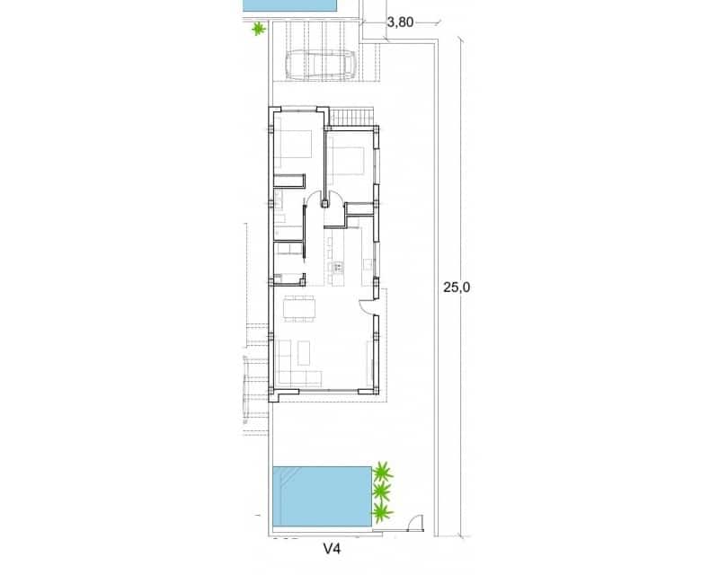 2 quarto Moradia para venda em Los Alcazares com piscina - 439 000 € (Ref: 9733966)