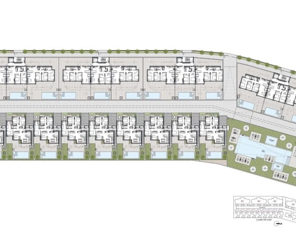 3 quarto Moradia para venda em Las Lomas de Rame - Bahía Bella, Los Alcázares com piscina - 599 000 € (Ref: 9733968)