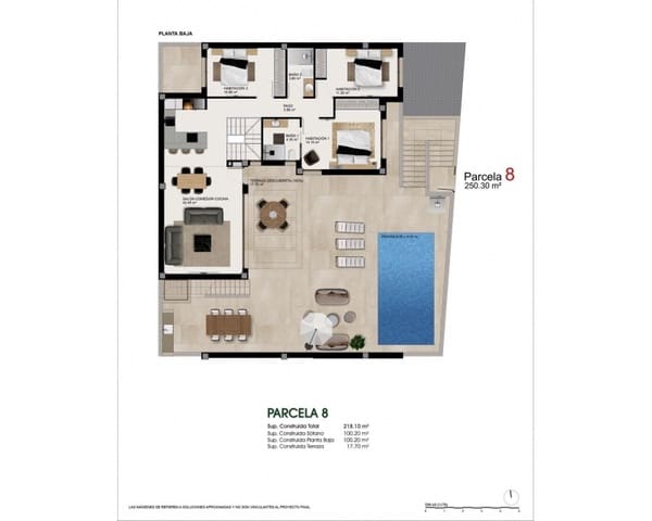 4 makuuhuone Huvila myytävänä paikassa Atalaya Park, Benijófar mukana uima-altaan - 645 000 € (Ref: 9827745)