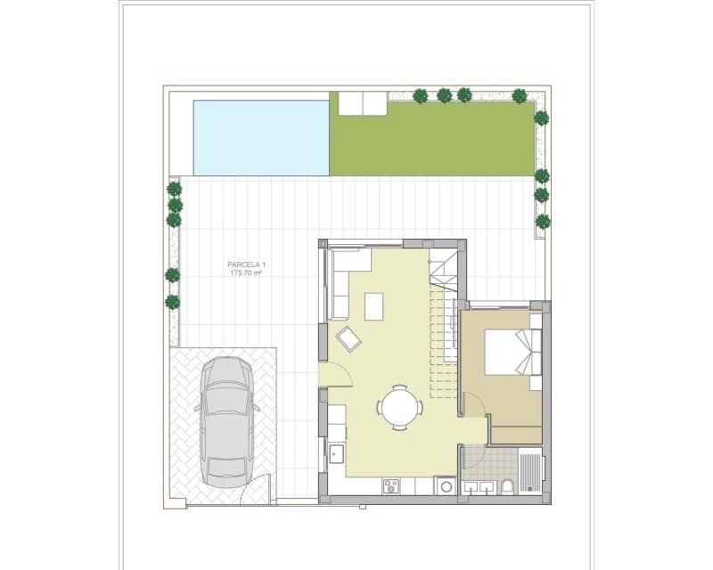 Chalet de 3 habitaciones en San Miguel de Salinas en venta con piscina - 416.900 € (Ref: 9895469)