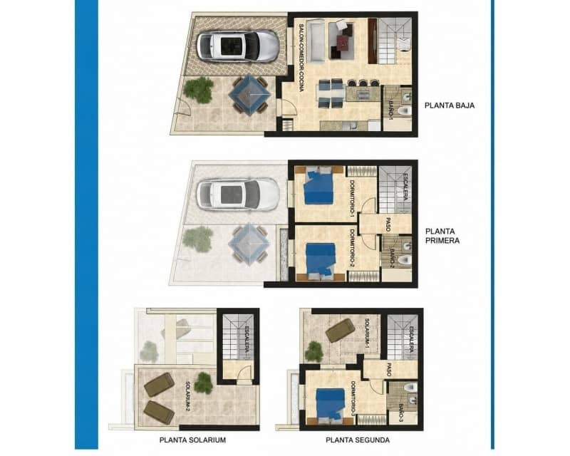 3 soverom Hus til salgs i Villamartin med svømmebasseng - € 325 000 (Ref: 9895499)