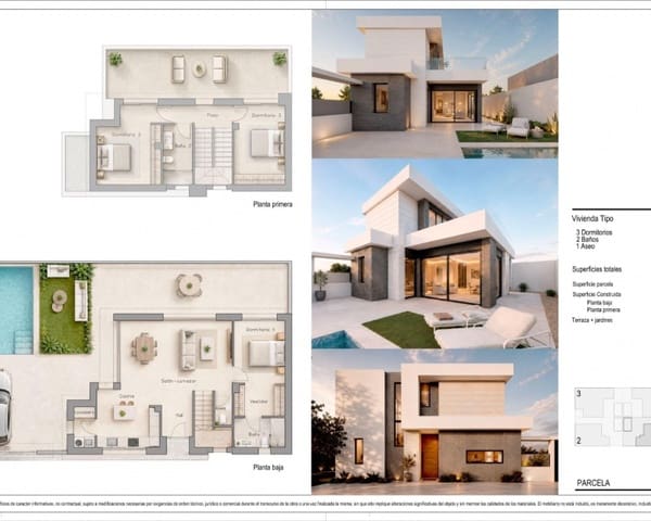 3 soveværelse Villa til salg i Pilar de la Horadada ciudad, Pilar de la Horadada med swimmingpool - € 495.000 (Ref: 9895504)