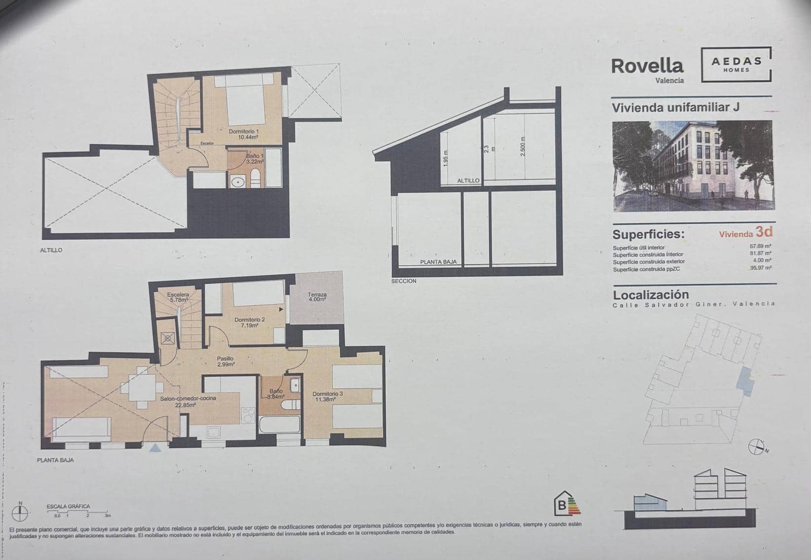 3 chambre Appartement à vendre à Valence ville avec garage - 600 000 € (Ref: 10035439)