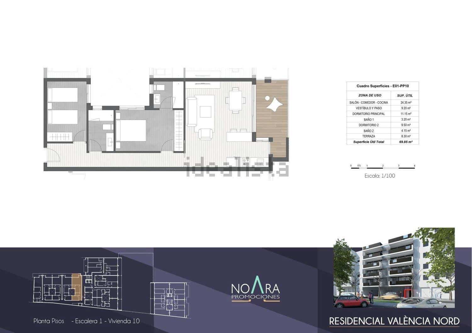 2 Zimmer Apartment zu verkaufen in Massamagrell - 210.000 € (Ref: 8865141)