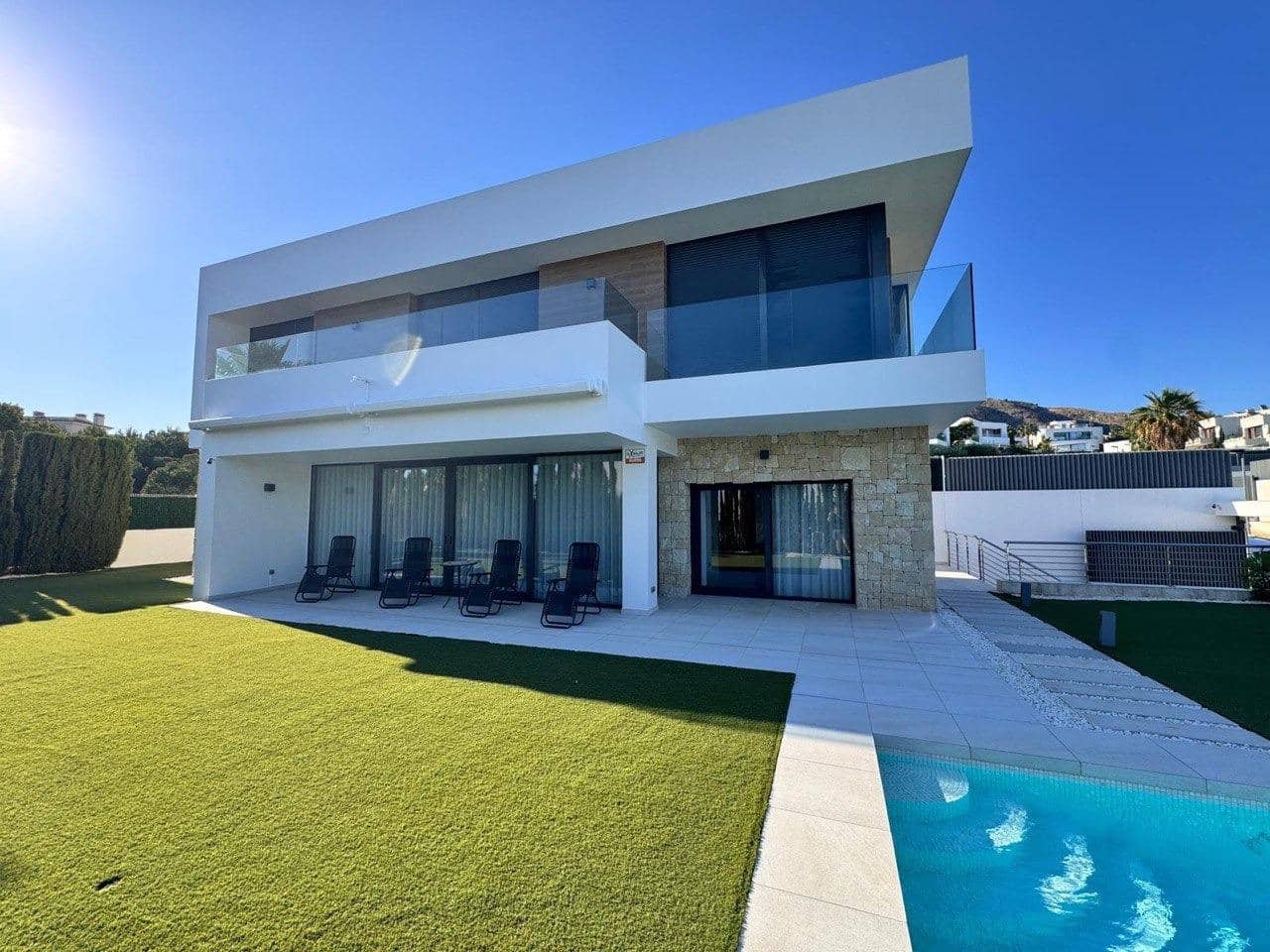 4 Zimmer Villa zu vermieten in Finestrat mit Pool Garage - 5.000 € (Ref: 9504314)