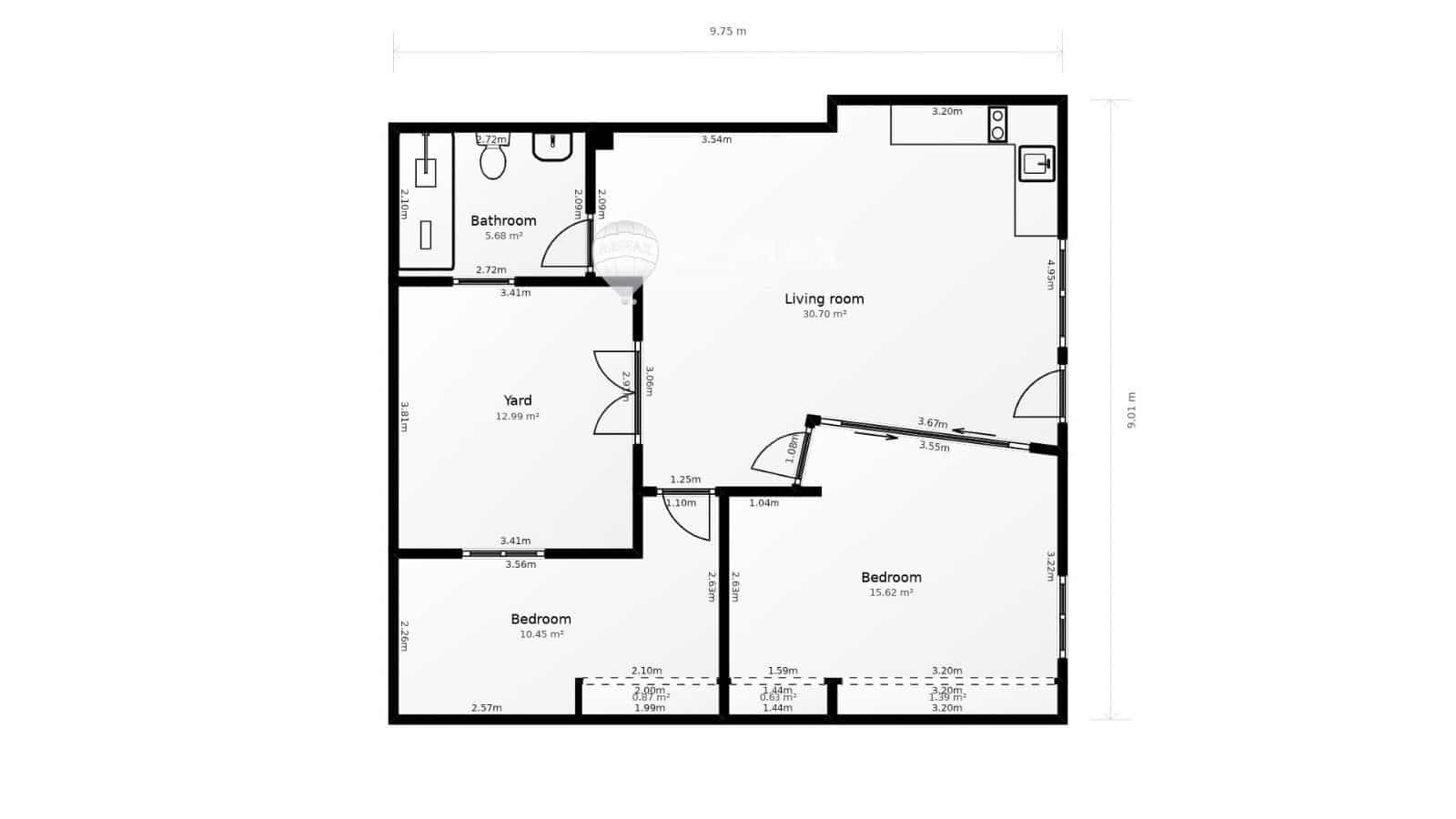 2 sovrum Lägenhet till salu i Alicante stad - 177 000 € (Ref: 9074237)