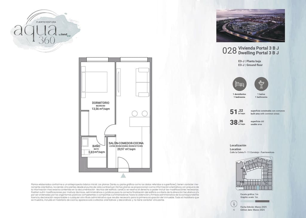 1 Zimmer Apartment zu verkaufen in Corralejo mit Pool Garage - 196.000 € (Ref: 10012912)