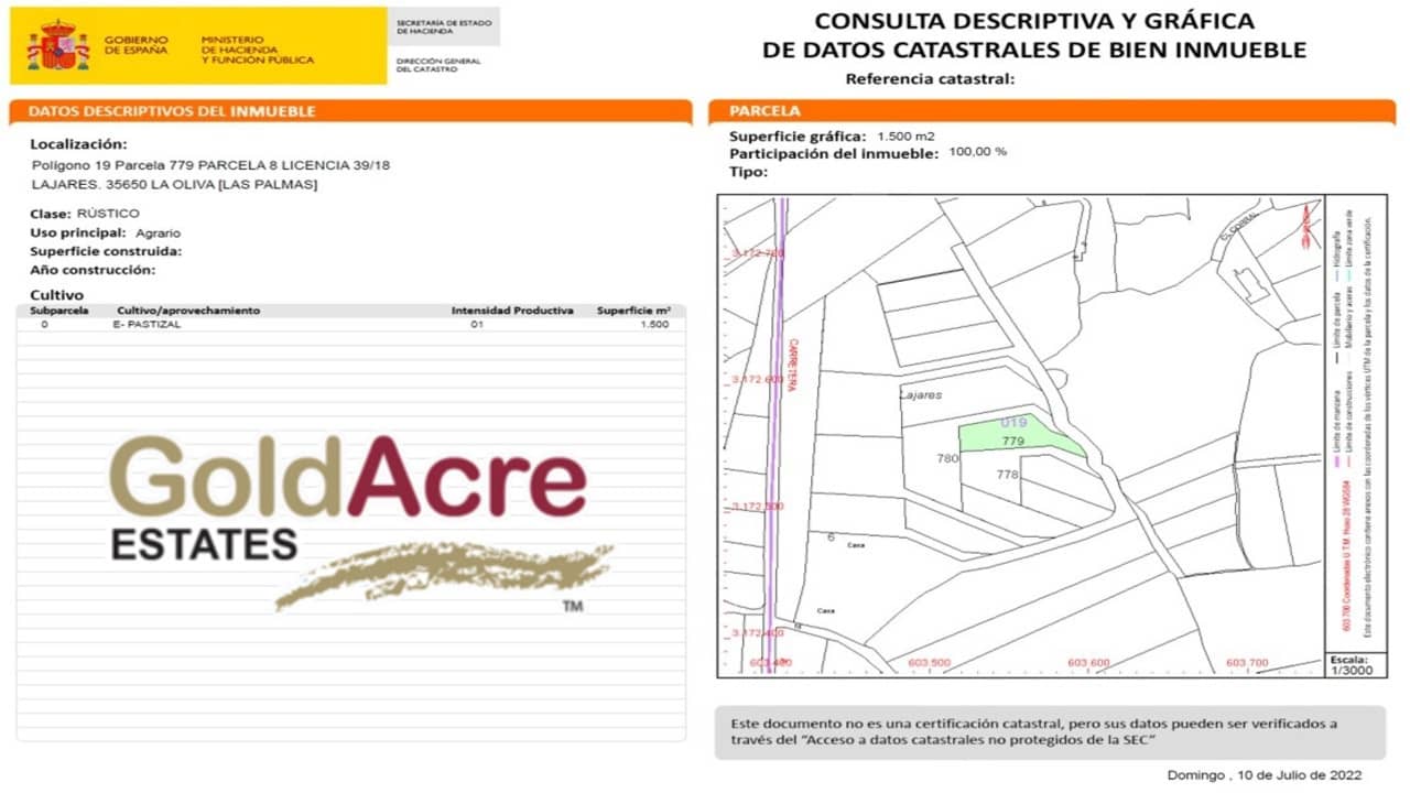 Terreno/Finca Rústica en Lajares en venta - 225.000 € (Ref: 8374005)