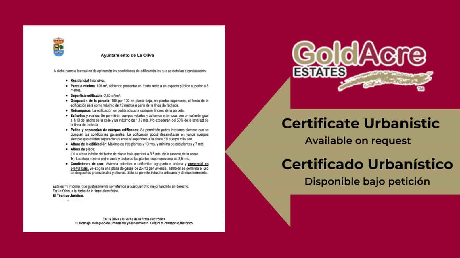 Grunde uden byggetilladelser til salg i Corralejo - € 240.000 (Ref: 8887368)