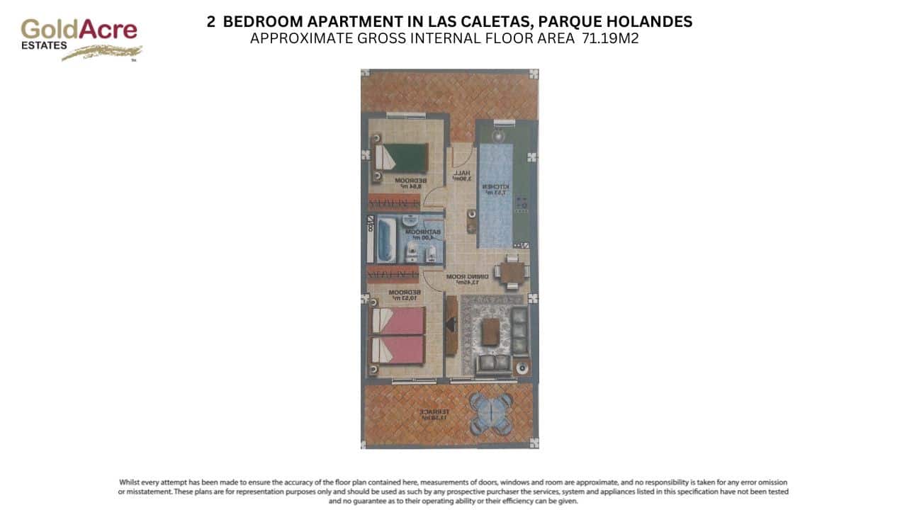 2 soveværelse Penthouse til salg i Parque Holandes med swimmingpool - € 140.000 (Ref: 9108499)