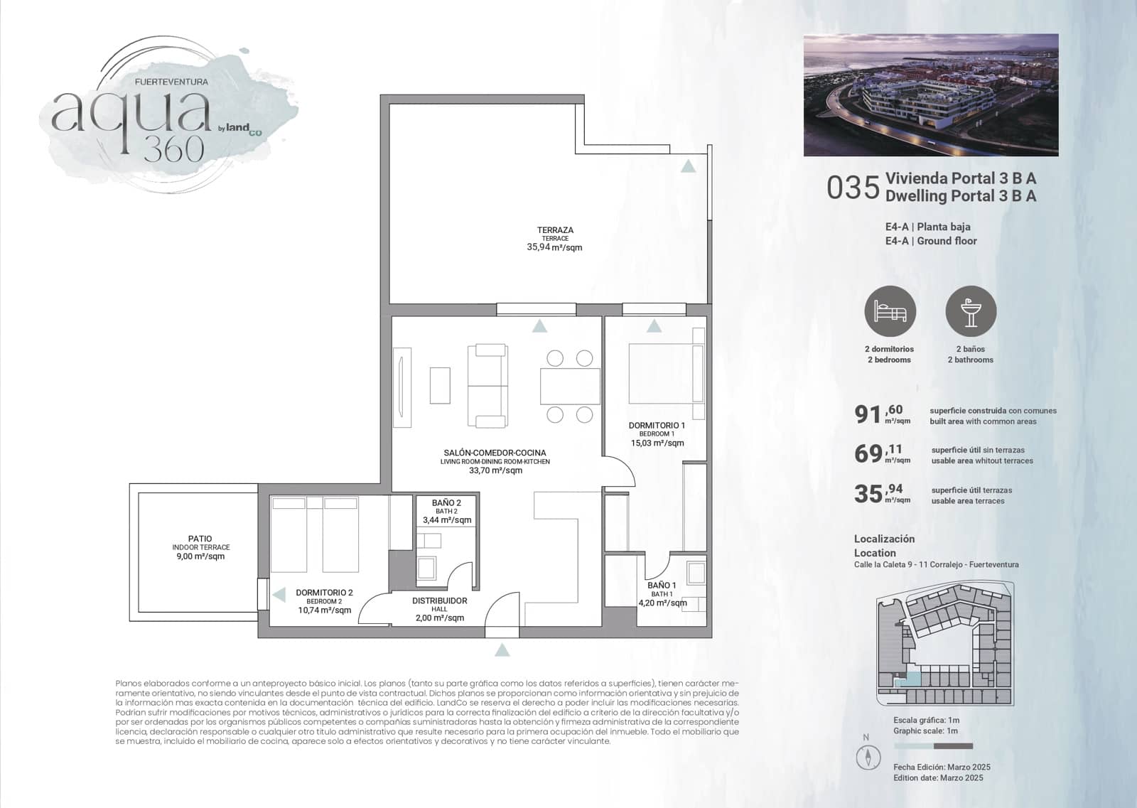 2 bedroom Apartment for sale in Corralejo with pool - € 391,000 (Ref: 9474724)