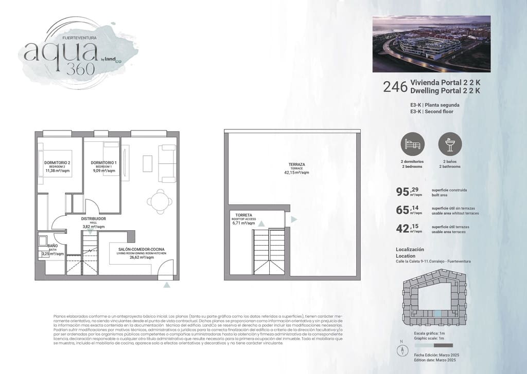 2 soveværelse Lejlighed til salg i Corralejo med swimmingpool garage - € 399.000 (Ref: 9737938)