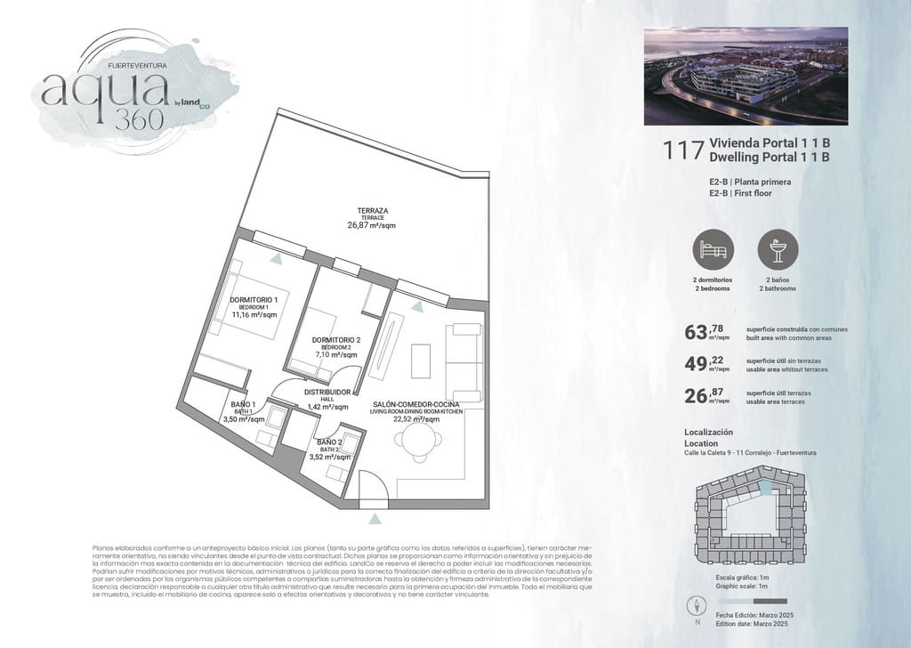 2 bedroom Apartment for sale in Corralejo with pool garage - € 371,000 (Ref: 9737941)