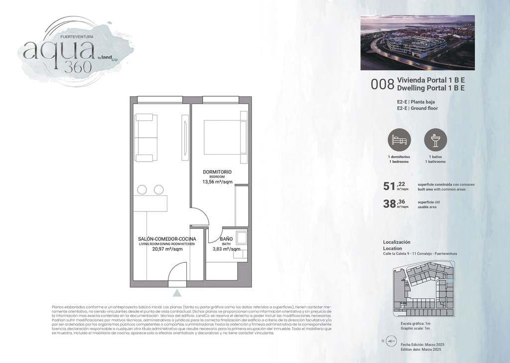 1 camera da letto Appartamento in vendita in Corralejo con piscina garage - 219.000 € (Rif: 9737942)