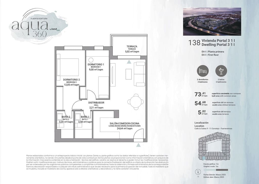 2 bedroom Apartment for sale in Corralejo with pool garage - € 346,000 (Ref: 9737954)
