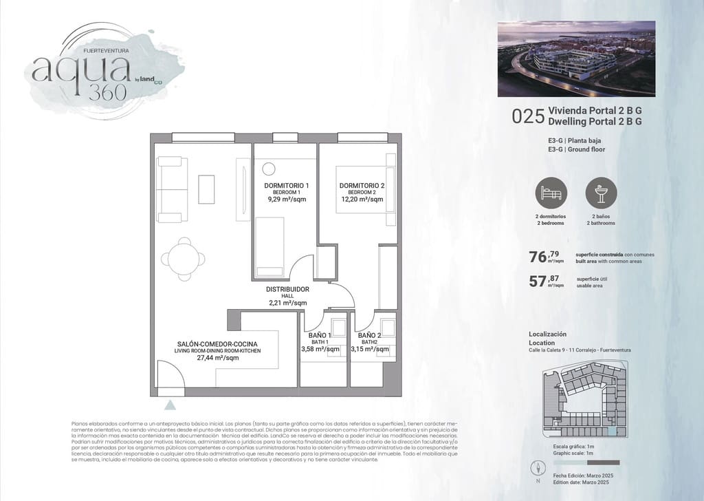 Apartamento de 2 habitaciones en Corralejo en venta con piscina garaje - 272.000 € (Ref: 9737960)