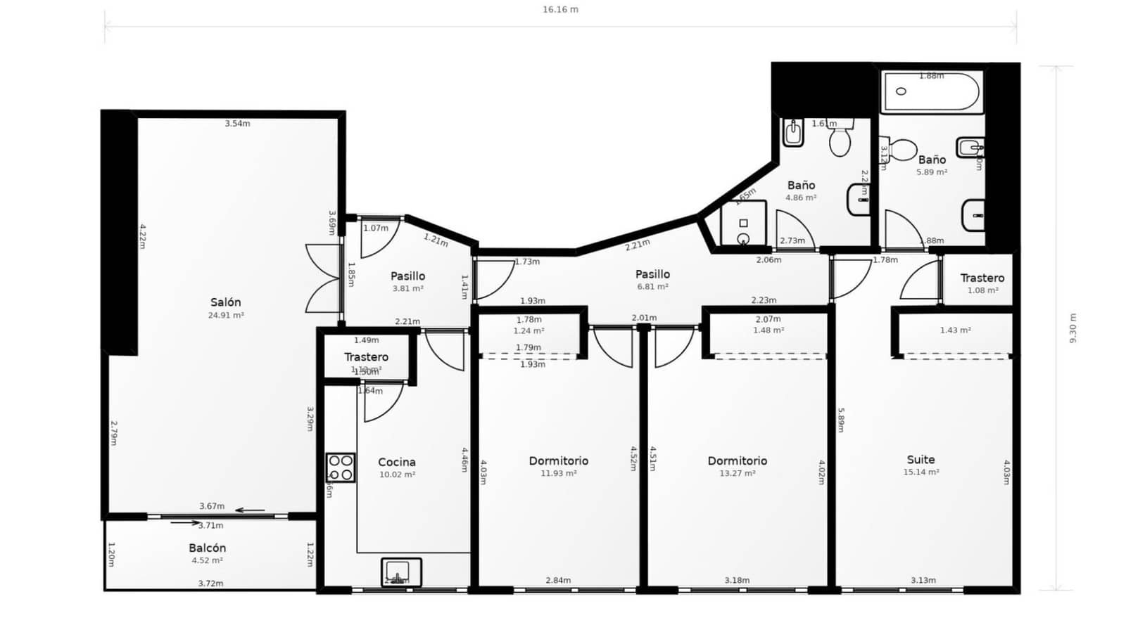 3 bedroom Flat for sale in Cordoba city with pool - € 355,000 (Ref: 9359858)