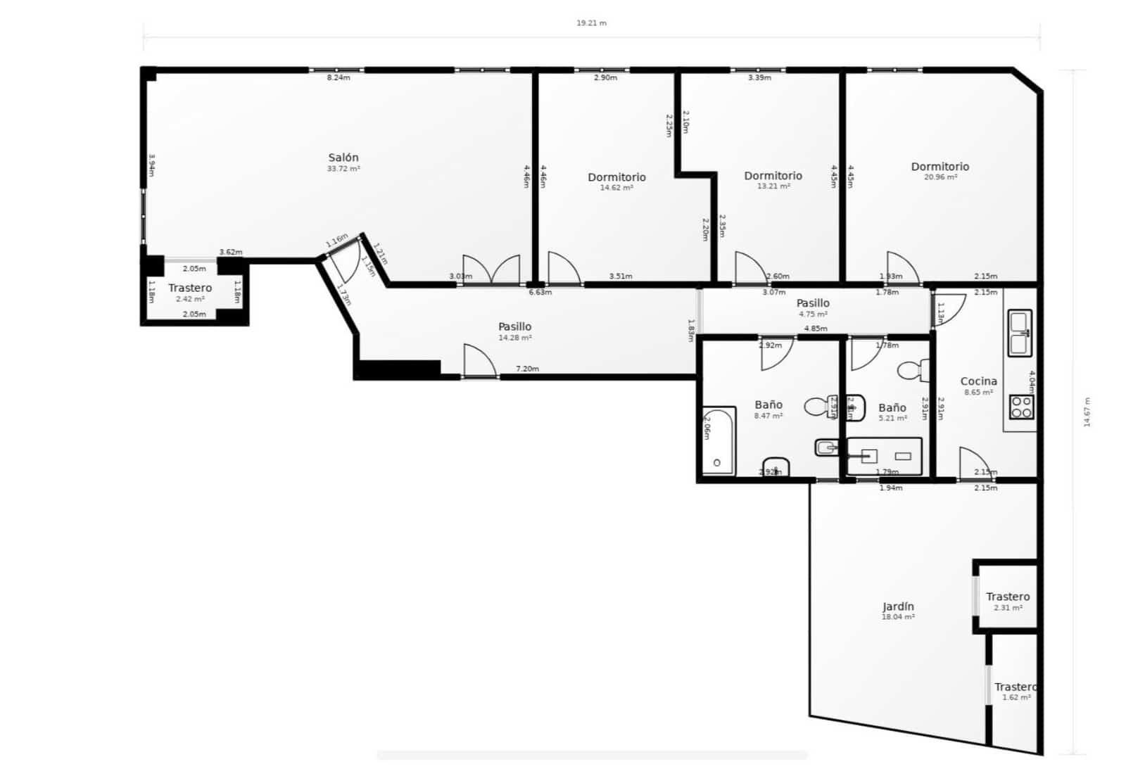 3 camera da letto Appartamento in vendita in Cordova citta - 159.000 € (Rif: 9359930)