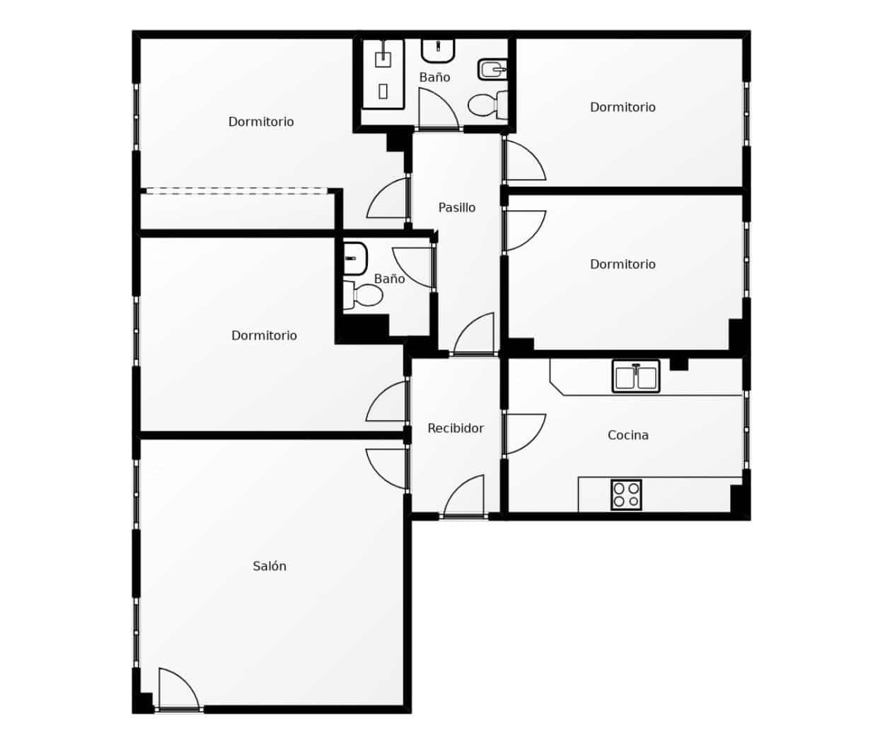 4 soveværelse Lejlighed til salg i Cordoba by - € 120.000 (Ref: 9374222)